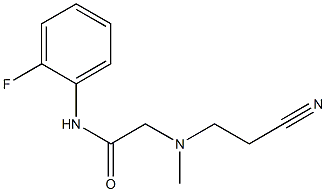 2-[(2-cyanoethyl)(methyl)amino]-N-(2-fluorophenyl)acetamide Structure