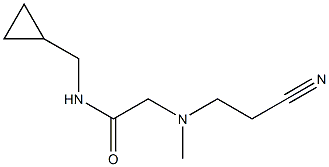 2-[(2-cyanoethyl)(methyl)amino]-N-(cyclopropylmethyl)acetamide Structure