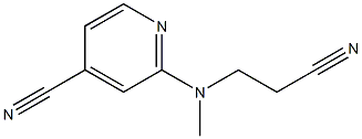 2-[(2-cyanoethyl)(methyl)amino]pyridine-4-carbonitrile Structure