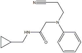 2-[(2-cyanoethyl)(phenyl)amino]-N-(cyclopropylmethyl)acetamide 구조식 이미지