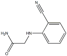 2-[(2-cyanophenyl)amino]acetamide 구조식 이미지