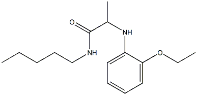 2-[(2-ethoxyphenyl)amino]-N-pentylpropanamide Structure