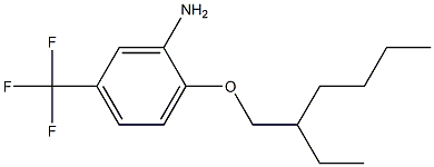 2-[(2-ethylhexyl)oxy]-5-(trifluoromethyl)aniline 구조식 이미지