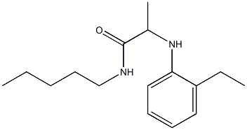 2-[(2-ethylphenyl)amino]-N-pentylpropanamide Structure