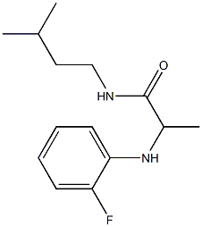 2-[(2-fluorophenyl)amino]-N-(3-methylbutyl)propanamide 구조식 이미지