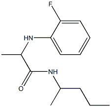 2-[(2-fluorophenyl)amino]-N-(pentan-2-yl)propanamide Structure