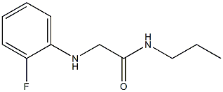 2-[(2-fluorophenyl)amino]-N-propylacetamide 구조식 이미지