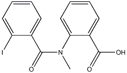 2-[(2-iodobenzoyl)(methyl)amino]benzoic acid Structure