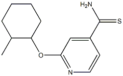 2-[(2-methylcyclohexyl)oxy]pyridine-4-carbothioamide 구조식 이미지
