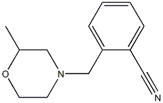 2-[(2-methylmorpholin-4-yl)methyl]benzonitrile 구조식 이미지