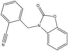2-[(2-oxo-1,3-benzoxazol-3(2H)-yl)methyl]benzonitrile 구조식 이미지