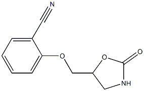 2-[(2-oxo-1,3-oxazolidin-5-yl)methoxy]benzonitrile Structure