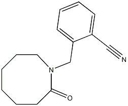 2-[(2-oxoazocan-1-yl)methyl]benzonitrile 구조식 이미지