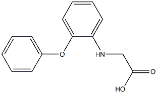 2-[(2-phenoxyphenyl)amino]acetic acid Structure