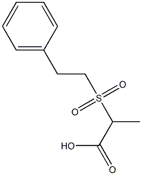 2-[(2-phenylethyl)sulfonyl]propanoic acid Structure