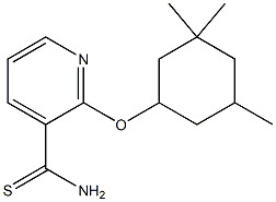 2-[(3,3,5-trimethylcyclohexyl)oxy]pyridine-3-carbothioamide Structure