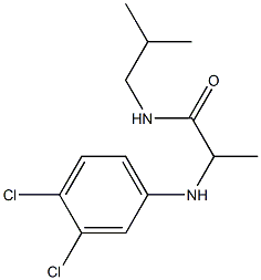 2-[(3,4-dichlorophenyl)amino]-N-(2-methylpropyl)propanamide 구조식 이미지