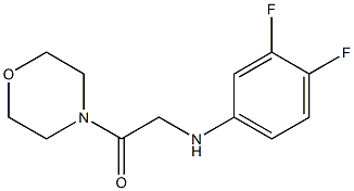 2-[(3,4-difluorophenyl)amino]-1-(morpholin-4-yl)ethan-1-one Structure