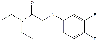 2-[(3,4-difluorophenyl)amino]-N,N-diethylacetamide Structure