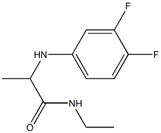 2-[(3,4-difluorophenyl)amino]-N-ethylpropanamide Structure