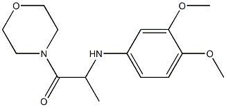 2-[(3,4-dimethoxyphenyl)amino]-1-(morpholin-4-yl)propan-1-one Structure