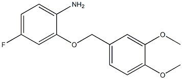 2-[(3,4-dimethoxyphenyl)methoxy]-4-fluoroaniline Structure