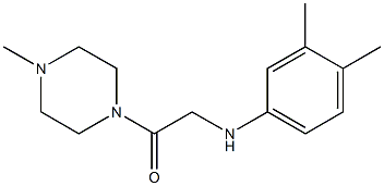 2-[(3,4-dimethylphenyl)amino]-1-(4-methylpiperazin-1-yl)ethan-1-one 구조식 이미지