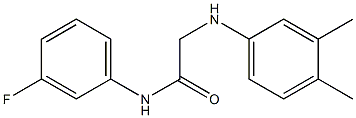 2-[(3,4-dimethylphenyl)amino]-N-(3-fluorophenyl)acetamide 구조식 이미지