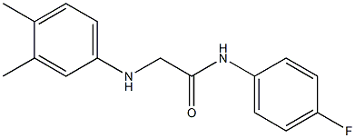 2-[(3,4-dimethylphenyl)amino]-N-(4-fluorophenyl)acetamide Structure