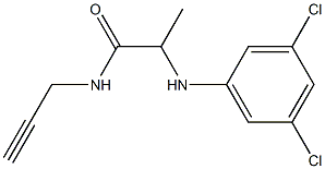 2-[(3,5-dichlorophenyl)amino]-N-(prop-2-yn-1-yl)propanamide 구조식 이미지