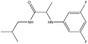2-[(3,5-difluorophenyl)amino]-N-(2-methylpropyl)propanamide Structure