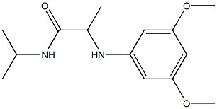 2-[(3,5-dimethoxyphenyl)amino]-N-(propan-2-yl)propanamide 구조식 이미지