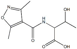 2-[(3,5-dimethyl-1,2-oxazol-4-yl)formamido]-3-hydroxybutanoic acid Structure