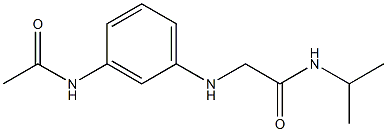 2-[(3-acetamidophenyl)amino]-N-(propan-2-yl)acetamide Structure