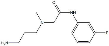 2-[(3-aminopropyl)(methyl)amino]-N-(3-fluorophenyl)acetamide 구조식 이미지