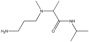 2-[(3-aminopropyl)(methyl)amino]-N-(propan-2-yl)propanamide 구조식 이미지