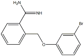 2-[(3-bromophenoxy)methyl]benzenecarboximidamide 구조식 이미지