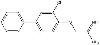 2-[(3-chloro-1,1'-biphenyl-4-yl)oxy]ethanimidamide Structure