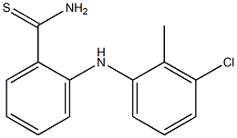 2-[(3-chloro-2-methylphenyl)amino]benzene-1-carbothioamide Structure