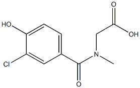 2-[(3-chloro-4-hydroxyphenyl)-N-methylformamido]acetic acid 구조식 이미지