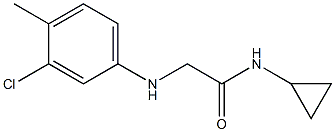 2-[(3-chloro-4-methylphenyl)amino]-N-cyclopropylacetamide 구조식 이미지