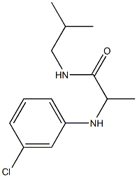 2-[(3-chlorophenyl)amino]-N-(2-methylpropyl)propanamide Structure