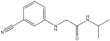 2-[(3-cyanophenyl)amino]-N-(propan-2-yl)acetamide Structure