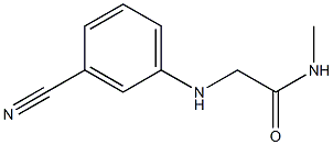 2-[(3-cyanophenyl)amino]-N-methylacetamide Structure