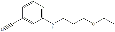 2-[(3-ethoxypropyl)amino]isonicotinonitrile 구조식 이미지