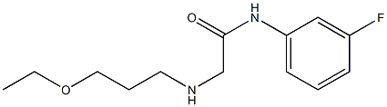 2-[(3-ethoxypropyl)amino]-N-(3-fluorophenyl)acetamide 구조식 이미지