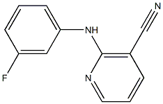 2-[(3-fluorophenyl)amino]nicotinonitrile 구조식 이미지