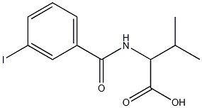 2-[(3-iodophenyl)formamido]-3-methylbutanoic acid Structure