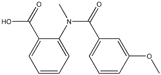 2-[(3-methoxybenzoyl)(methyl)amino]benzoic acid 구조식 이미지