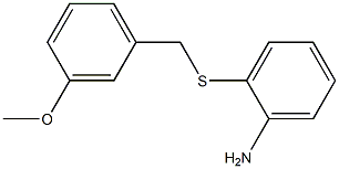 2-[(3-methoxybenzyl)thio]aniline 구조식 이미지